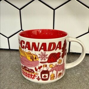 Canada Themed Red and White Mug been there series